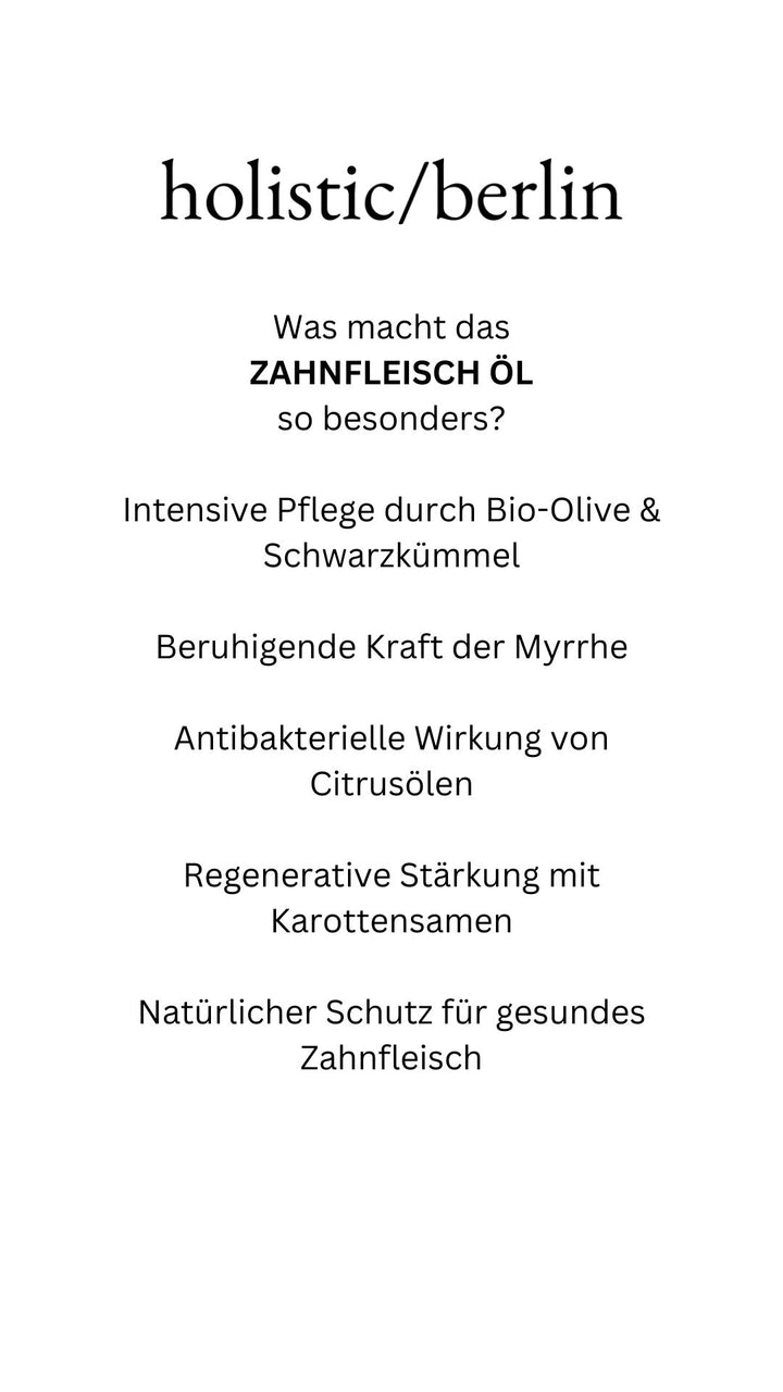 Zahnfleisch Öl