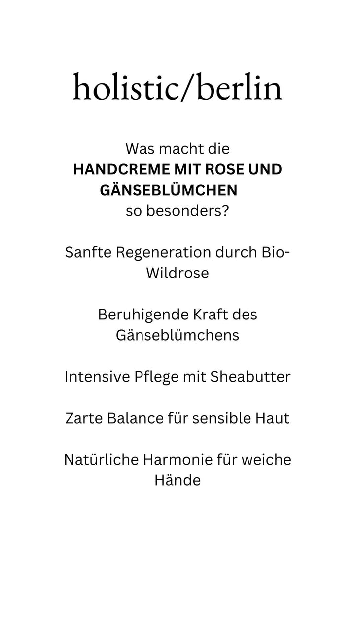 Handcreme Rose und Gänseblümchen