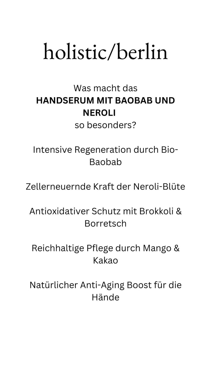 Handserum Baobab und Neroli
