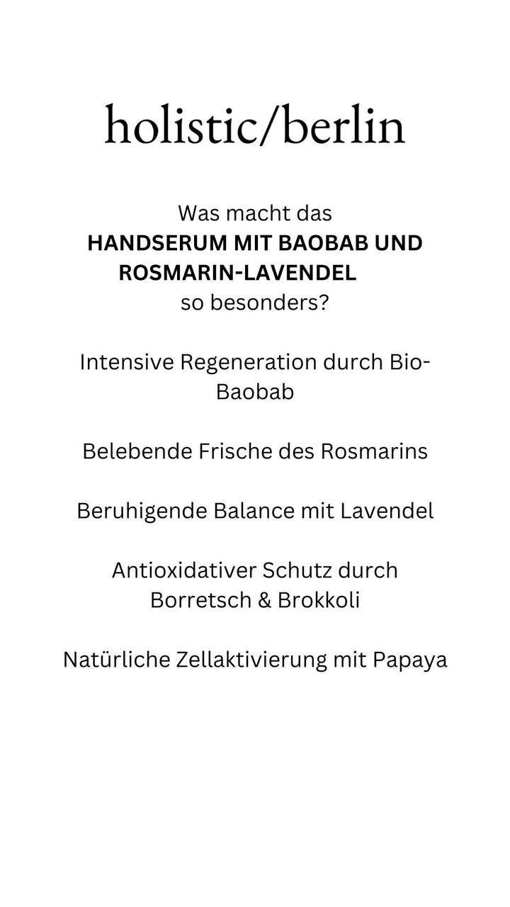 Handserum Baobab und Rosmarin-Lavendel