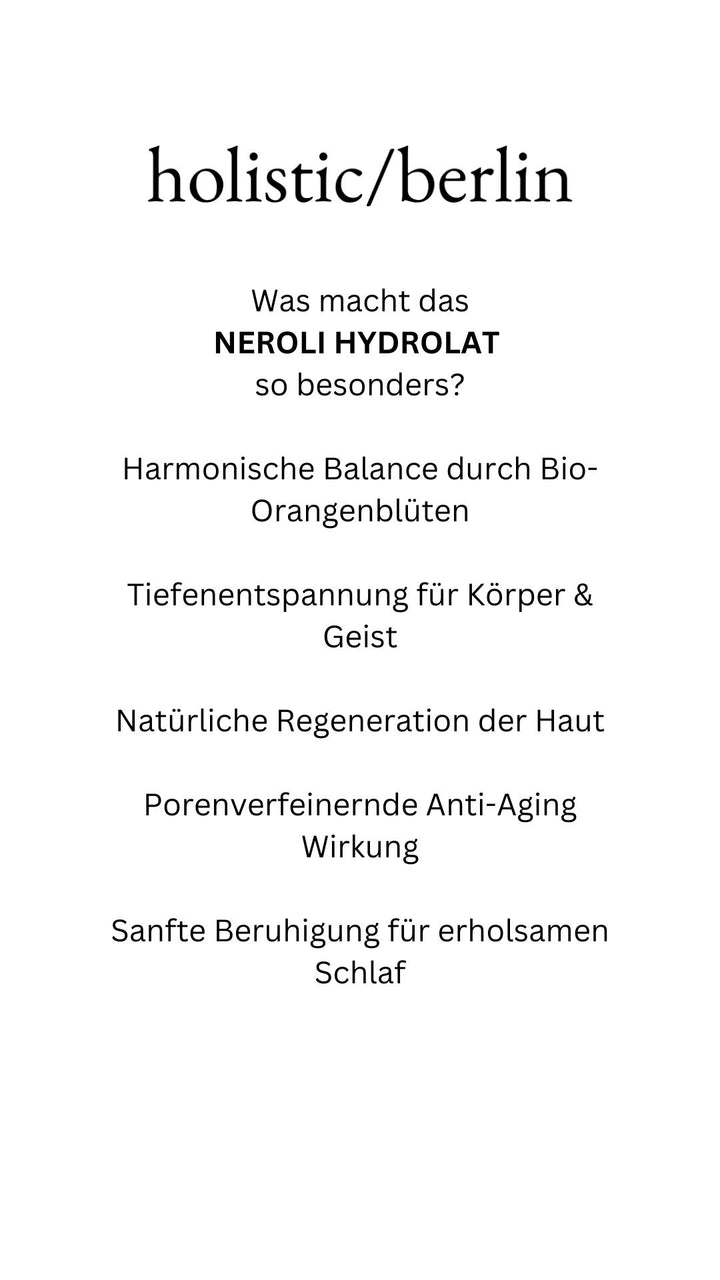 Neroli hydrolate