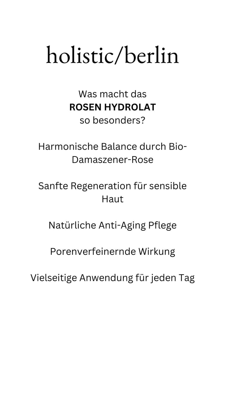 Rose hydrolate