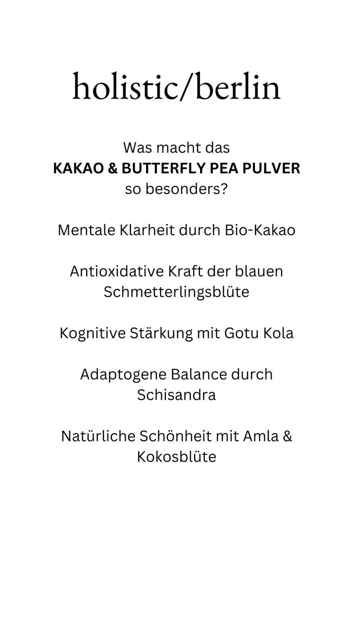 Kakao & Butterfly Pea Pulver