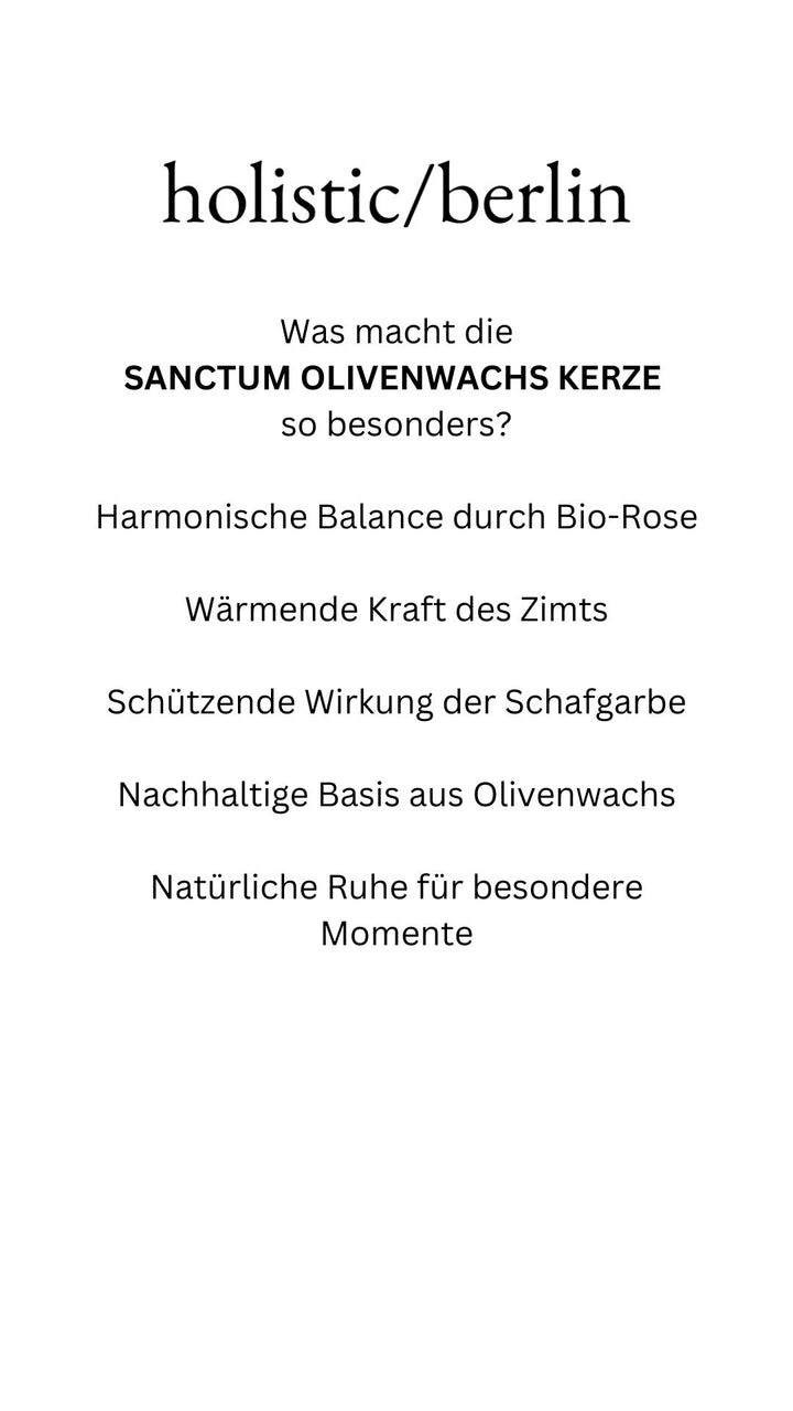 Sanctum Olivenwachs Duftkerze