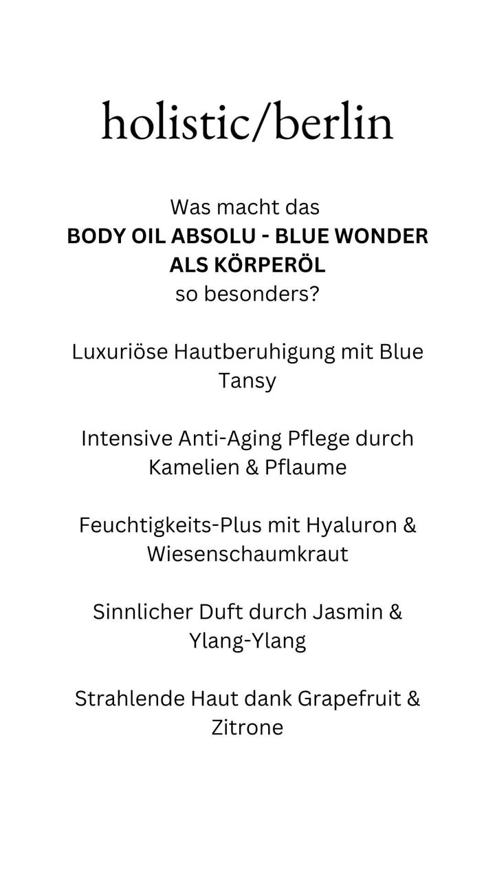Body Oil Absolu - Blue Wonder Body Oil