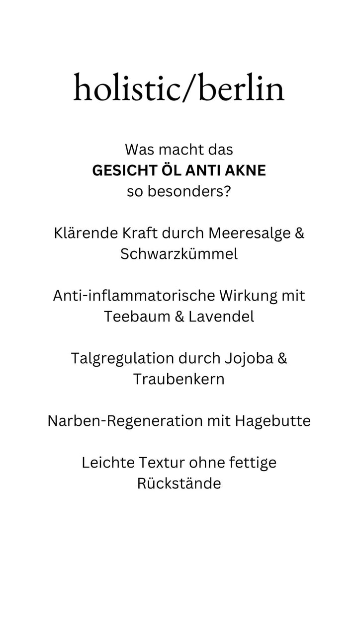 Gesicht Öl Anti Akne