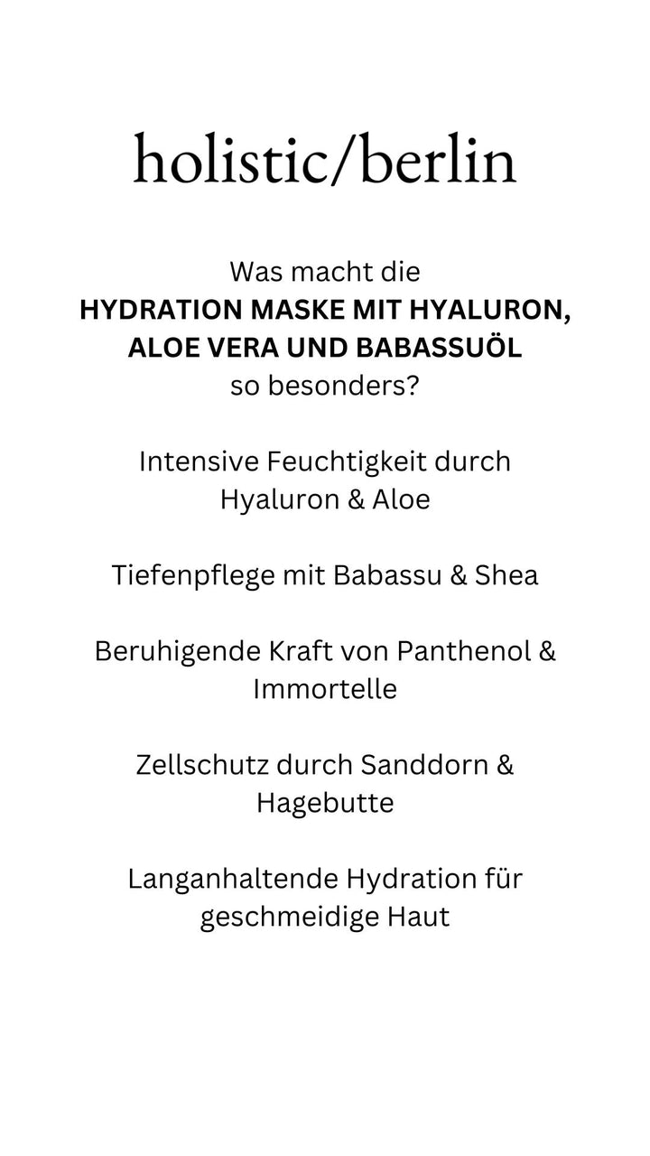 Hydration Maske mit Hyaluron