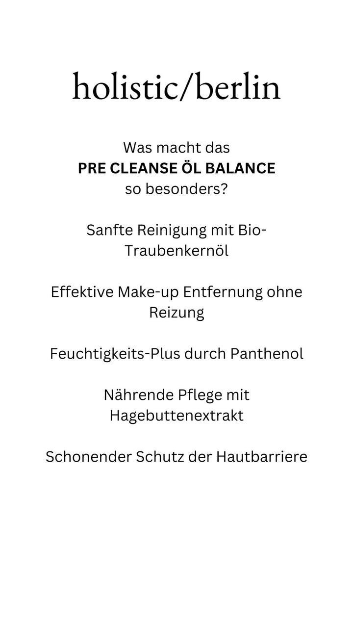 Pre Cleanse Öl Balance