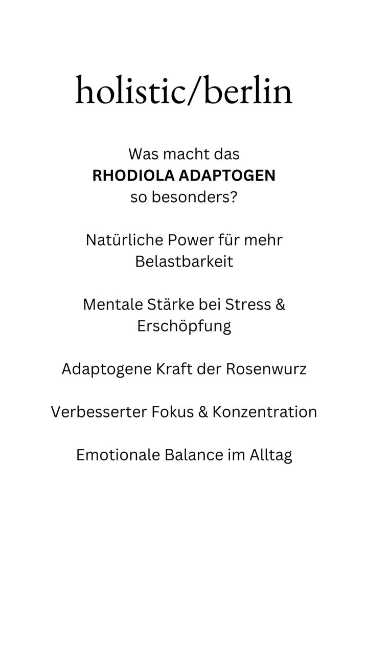 Rhodiola Adaptogen
