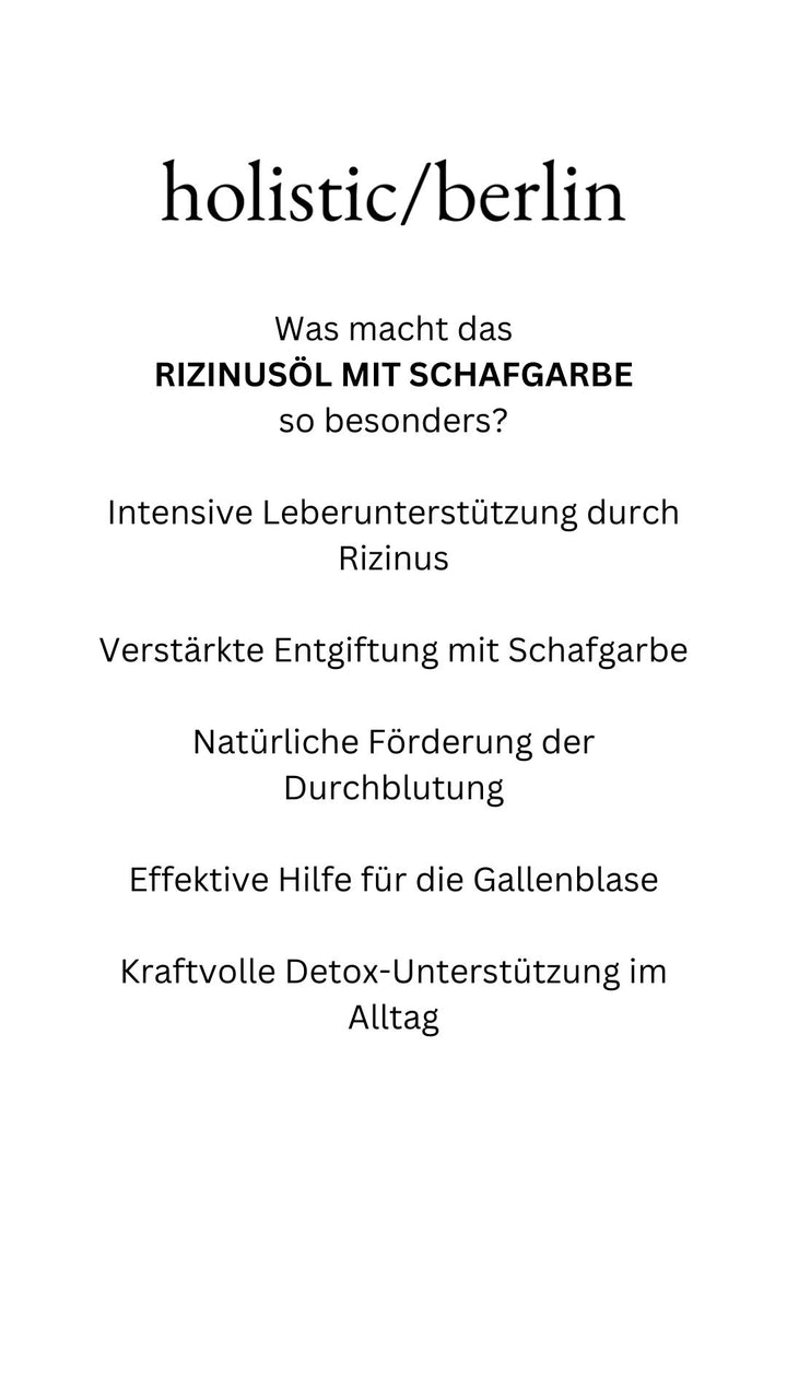 Rizinusöl mit Schafgarbe