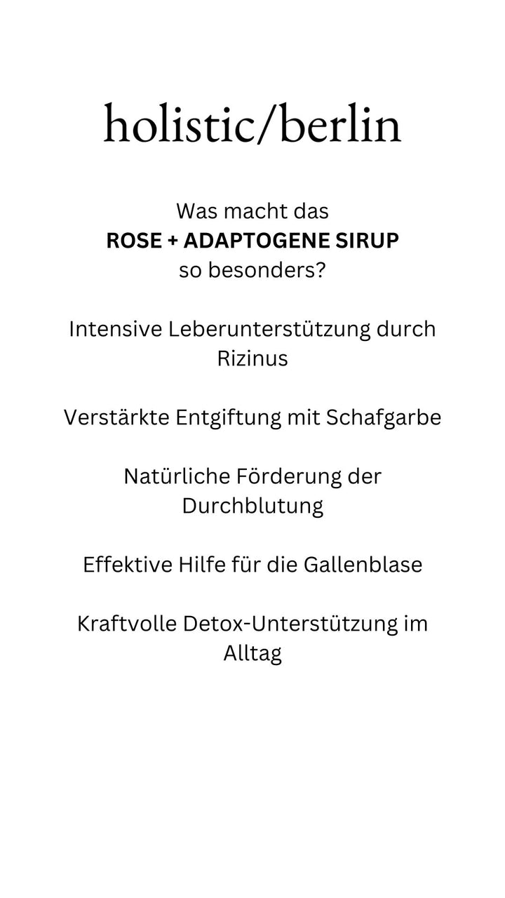 Rose + Adaptogene Sirup
