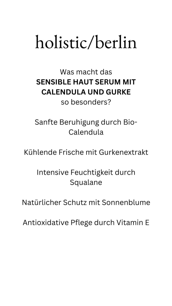 Sensible Haut Serum mit Calendula und Gurke