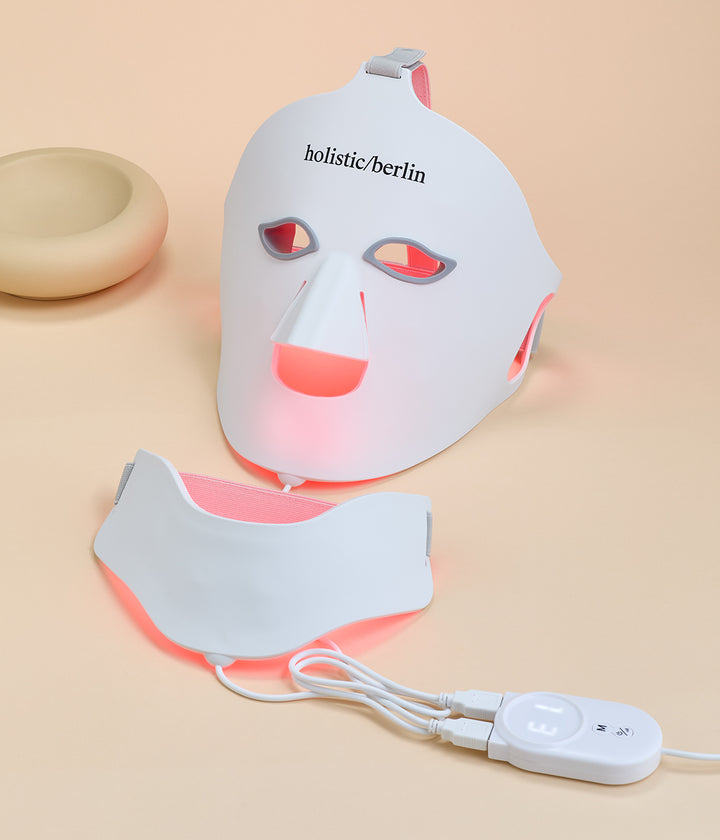 LED Gesichts- und Hals Maske