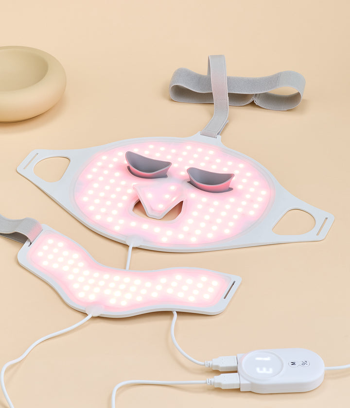 LED Gesichts- und Hals Maske