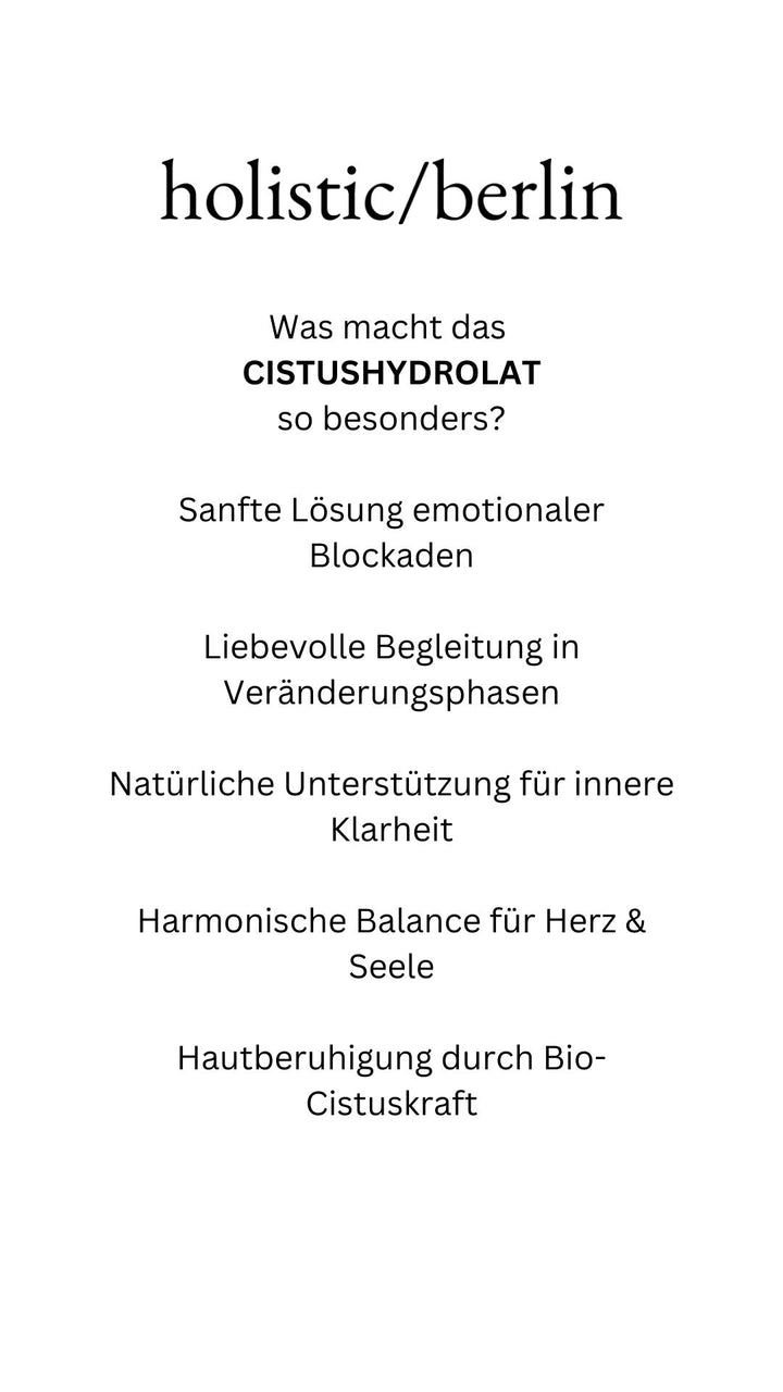 Cistus hydrolate