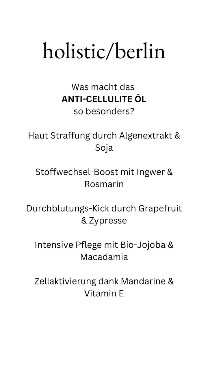 Aceite anticelulítico
