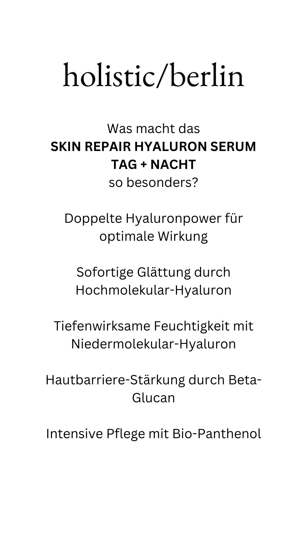 Skin Repair Hyaluron Serum Tag + Nacht