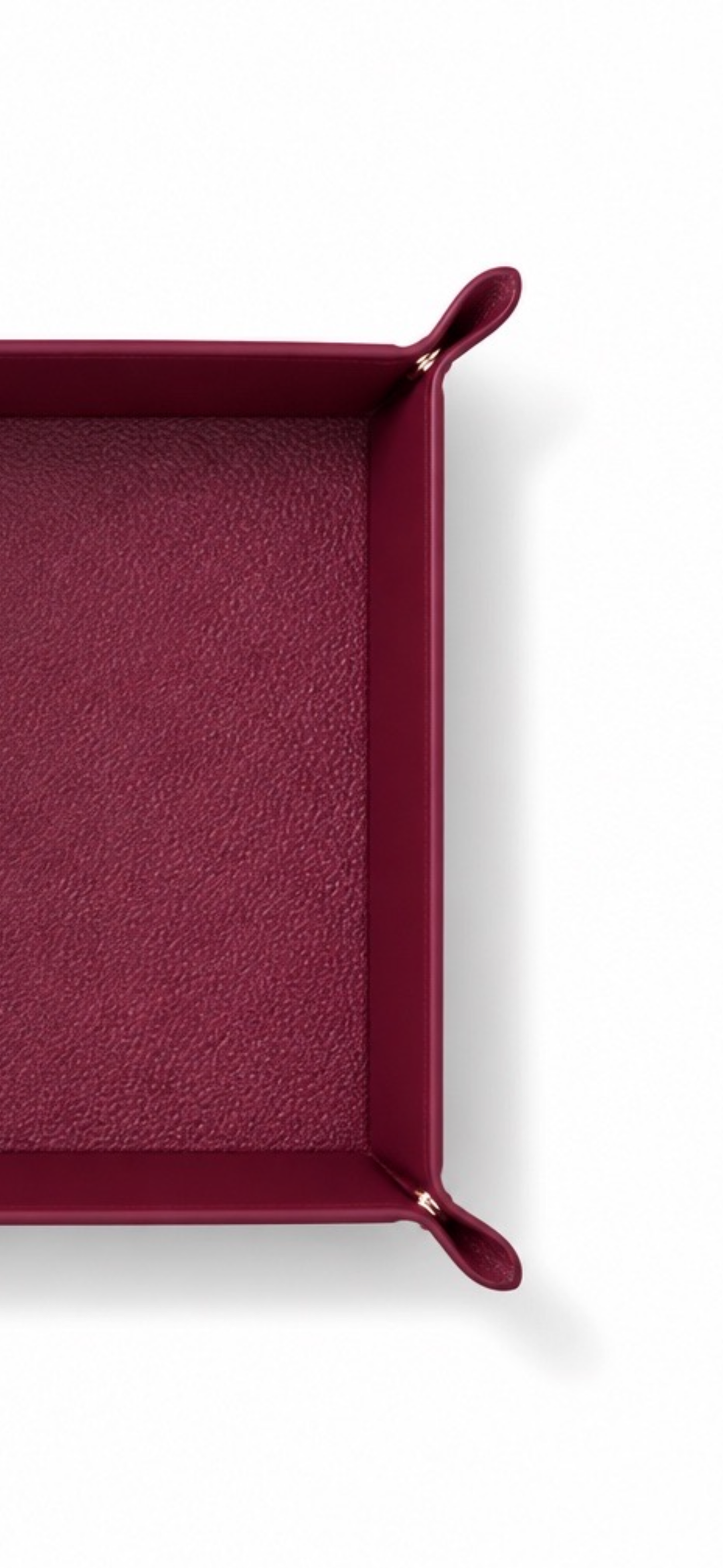 3er Set Beauty und Accessoires Trays - Farbe Burgundy