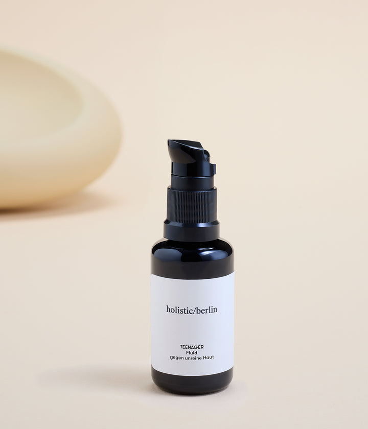 Teenager fluid against impure skin